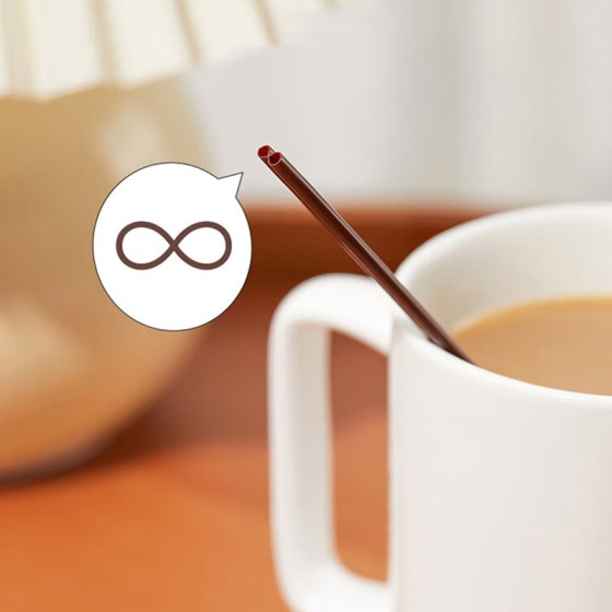Disposable Double Hole Coffee Stirring Straws for Hot Drinks（Minimum order: 50 packs，Custom packaging available）